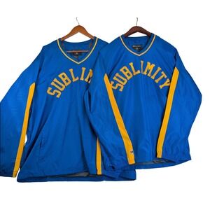 Holloway Sublimity Pullover Jacket Set of 2 Blue Yellow Mens M and 2XL